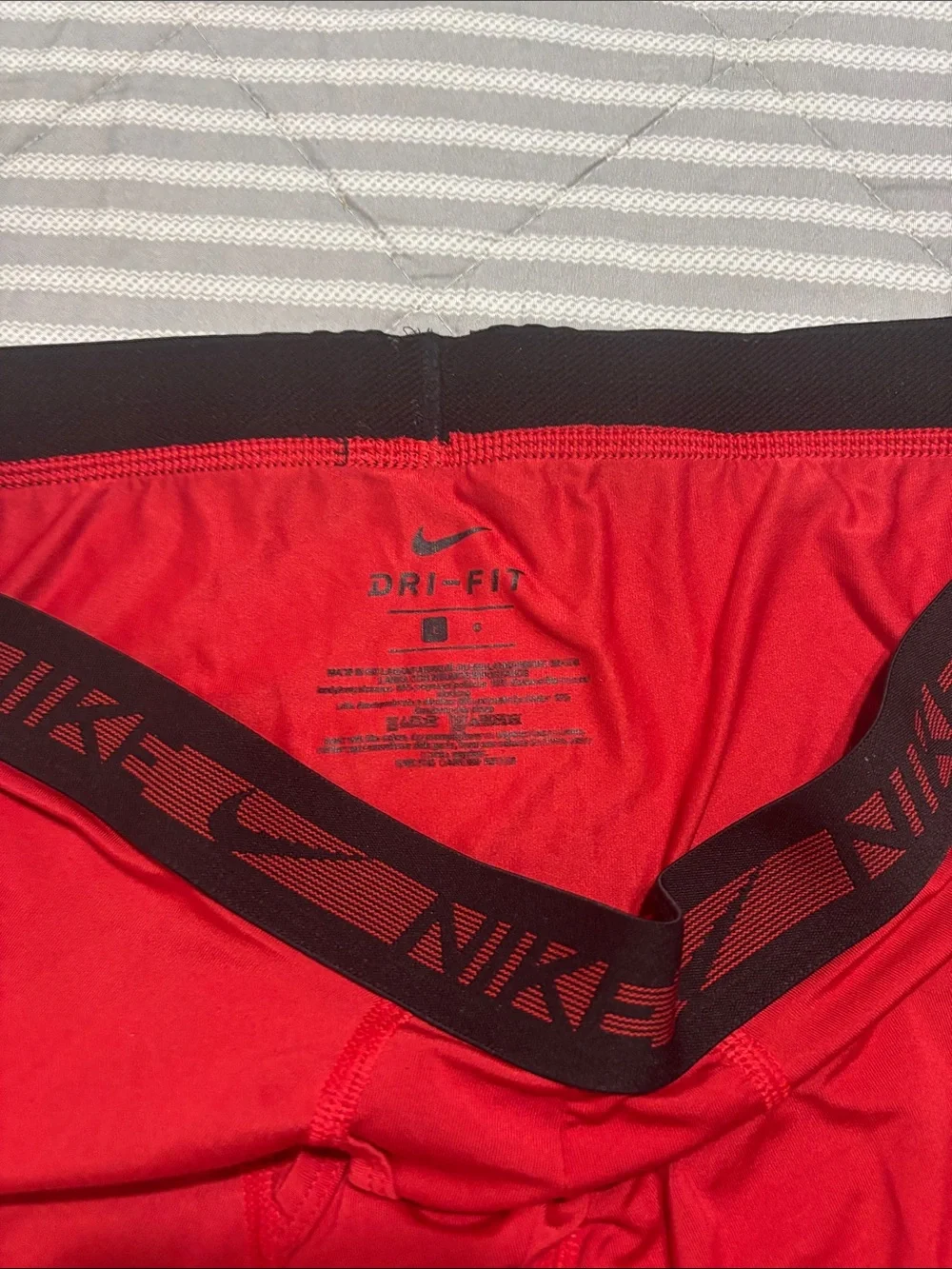 Nike Red Men’s Performance Boxer Briefs with Black Branded Waistband